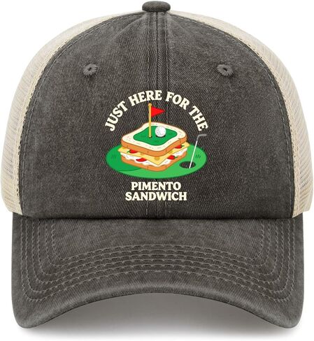 Just Here for the Pimento Cheese Sandwich Hat for Womens Classic Washed in Kuwait