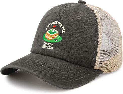 Just Here for the Pimento Cheese Sandwich Hat for Womens Classic Washed in Kuwait