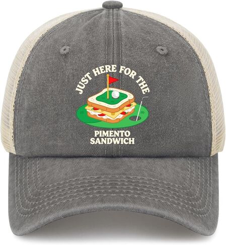 Just Here for the Pimento Cheese Sandwich Hat for Womens Classic Washed in Kuwait