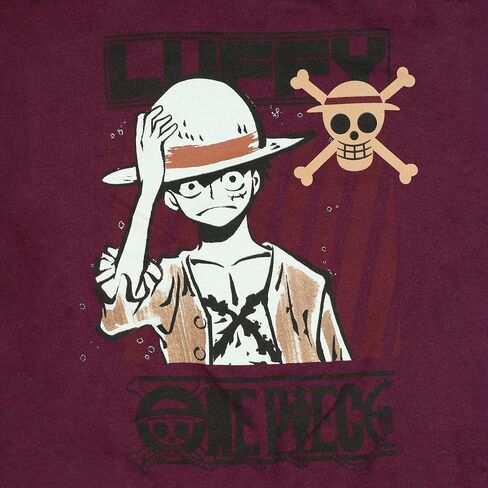 تي شيرت من قطعة واحدة للأولاد برسم شخصية لوفي بأكمام قصيرة in Kuwait