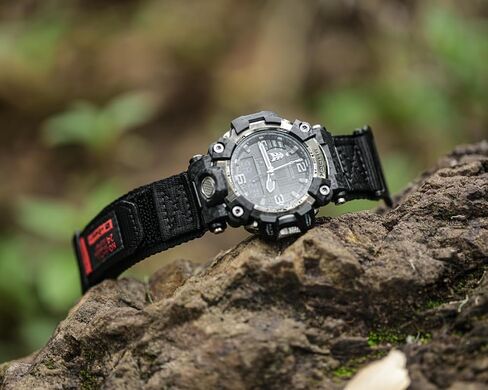 Nylon Watch Strap Compatible with Casio G-Shock GWG-2000 / GWG-2040, Hook & Loop Military Style Replacement Wristbands in Saudi Arabia