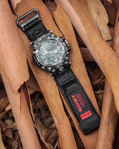 Nylon Watch Strap Compatible with Casio G-Shock GWG-2000 / GWG-2040, Hook & Loop Military Style Replacement Wristbands in Saudi Arabia