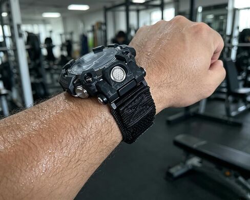 Nylon Watch Strap Compatible with Casio G-Shock GWG-2000 / GWG-2040, Hook & Loop Military Style Replacement Wristbands in Saudi Arabia