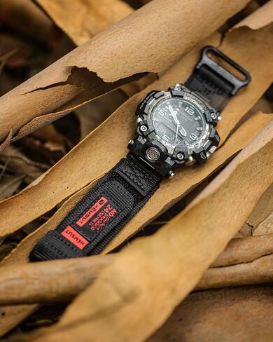 Nylon Watch Strap Compatible with Casio G-Shock GWG-2000 / GWG-2040, Hook & Loop Military Style Replacement Wristbands in Saudi Arabia