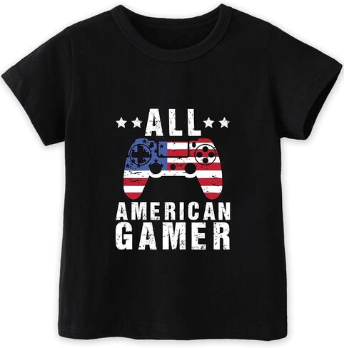 Habudda 4th of July Shirt for Boys Girls Kids Toddler USA Shirts Red White and Blue American Flag Independence Day Tee 2-8T in Saudi Arabia