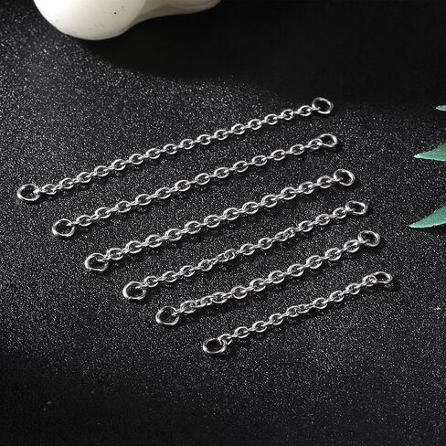 6PCS Sliver Nose Chain, Stainless Steel Nose Chain Piercing Across Noses, 7 Sizes Nose's Ring Chains, for Men and Women (3/3.5/4/4.5/5/5.5cm) in Kuwait