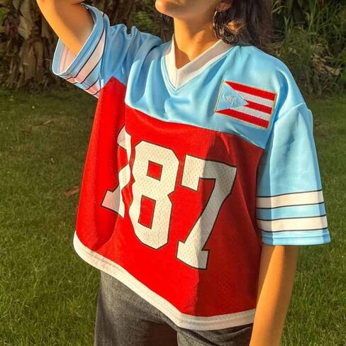 90s Streetwear 2000s Clothes Y2k Baggy Short Sleeve Top Mexico Oversized Cute Summer Jersey Shirt Graphic Tee Women Men in Saudi Arabia