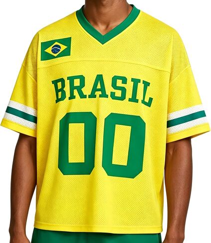 90s Streetwear 2000s Clothes Y2k Baggy Short Sleeve Top Mexico Oversized Cute Summer Jersey Shirt Graphic Tee Women Men in Saudi Arabia