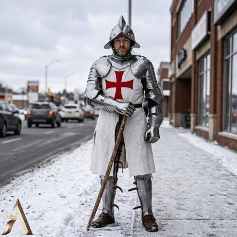 نسخة طبق الأصل من AnNafi® Spanish Conquistador Morion Armor العصور الوسطى | خوذة معدنية من العصور الوسطى | جودة فاخرة مع بطانة جلدية مناسبة | 18 مقياسًا من الفولاذ يمكن ارتداؤها للبالغين | أزياء العصور الوسطى in Kuwait