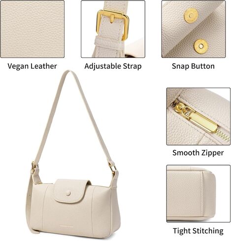 FALAN MULE Shoudler Bag for women Small Vegan Leather Crossbody Purse Cute Hobo Handbag Trendy Underarm Purse in Saudi Arabia