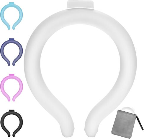 Neck Cooling Tube - Reusable Ice Neck Cooler, Wearable Cooling Neck Wrap for Personal Cooling Relief, PCM Cooling Device for Hot Flashes, Summer Heat, Outdoor Sports, Work & Travel(Blue) in Kuwait