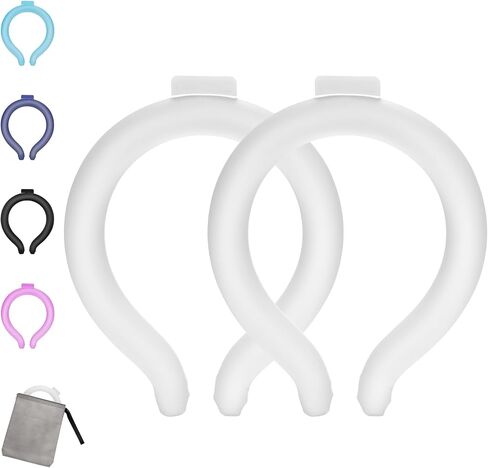 Neck Cooling Tube - Reusable Ice Neck Cooler, Wearable Cooling Neck Wrap for Personal Cooling Relief, PCM Cooling Device for Hot Flashes, Summer Heat, Outdoor Sports, Work & Travel(Blue) in Kuwait
