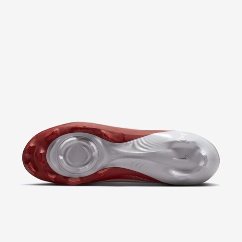 Nike Vapor Speed 3 Football Cleats (HM8849-102, White/Team Crimson/Metallic Silver/Black) Size 8.5 in Kuwait