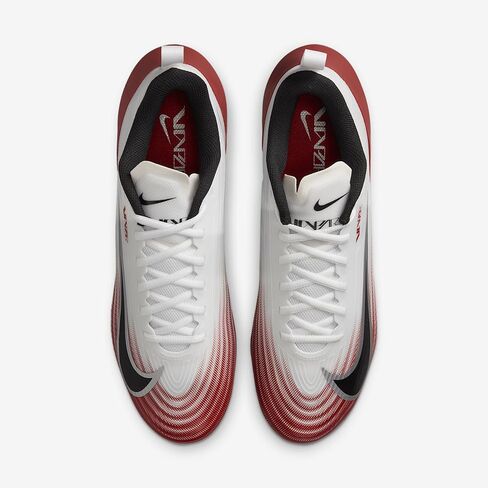 Nike Vapor Speed 3 Football Cleats (HM8849-102, White/Team Crimson/Metallic Silver/Black) Size 8.5 in Kuwait