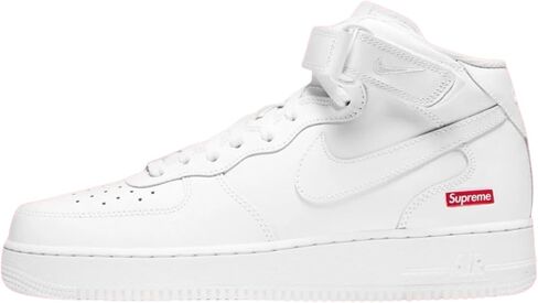 حذاء Nike Air Force 1 متوسط ​​الحجم للرجال - 8 أبيض/أبيض-أبيض in Kuwait