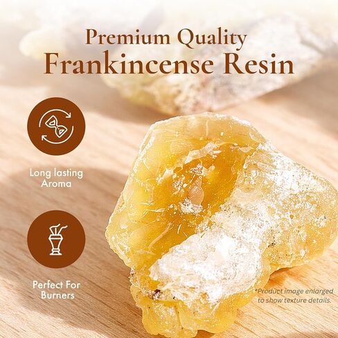 HalalEveryDay Frankincense Resin Tears from Ethiopia Gum Olbinum Boswelia Serrata, 16 oz / 1 lb Bag, Resin for Home Fragrance, Bakhoor and Incense Use in Saudi Arabia