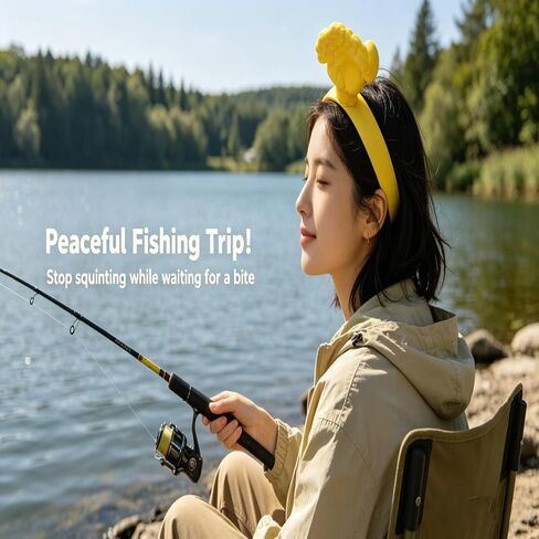 Funny Hand Shaped Sun Visor Hat, Adjustable Novelty Palm Shaped Sun Hat for Men and Women, Pool, Party, Summer Outdoor UV Protection, One Size Fits Most, Yellow in Kuwait