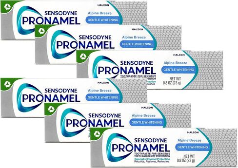 Sensodyne Pronamel Toothpaste, Gentle Whitening, Alpine Breeze Travel Size 0.8 Ounce (Pack Of 6) in Saudi Arabia