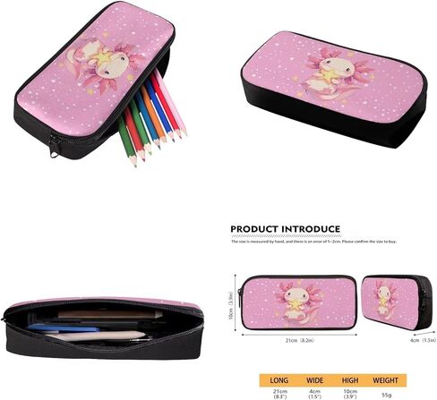 Star Axolotl Kids School Backpack for Girls Backpacks with Lunch Box Water Bottle Sleeve and Pencil Case 4 Piece Elementary Bookbags for Girls School Bags Lightweight Daypack in Saudi Arabia