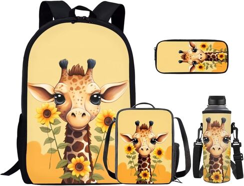 Star Axolotl Kids School Backpack for Girls Backpacks with Lunch Box Water Bottle Sleeve and Pencil Case 4 Piece Elementary Bookbags for Girls School Bags Lightweight Daypack in Saudi Arabia