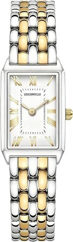 Small Gold Watches for Women with Vintage Rectangular Case, Classic Roman Dial,Stainless Steel Band Water Resistant Adjustment Tool Included in Kuwait