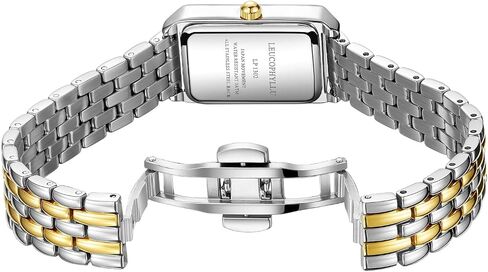 Small Gold Watches for Women with Vintage Rectangular Case, Classic Roman Dial,Stainless Steel Band Water Resistant Adjustment Tool Included in Kuwait