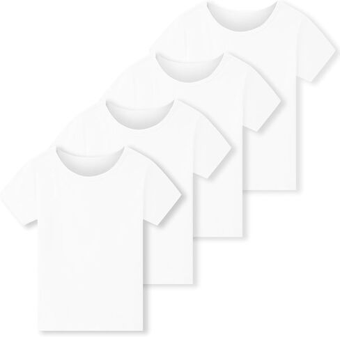 4 Pack Boys Shirts Cotton Short Sleeve Shirts for Boys Kids T Shirts Clothes Youth Summer Tops for Toddler(2T-14Y) in Saudi Arabia
