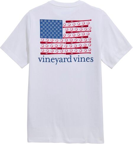 Vineyard Vines Boys' Boys' Baseball Flag Short-Sleeve Pocket Tee in Saudi Arabia