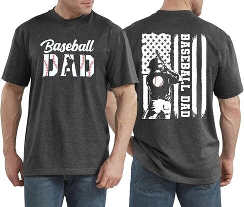 Game Day Shirt for Men Baseball Dad T Shirt Funny Baseball Season Shirts Game Day Short Sleeve Tees Tops in Saudi Arabia