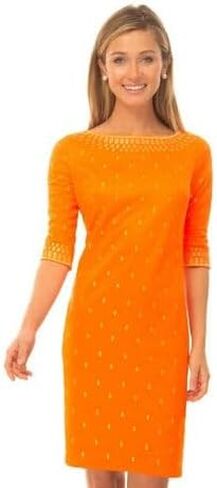 Gretchen Scott Designer Women's - Jersey Embroidered Dress - Rocket Girl in Saudi Arabia