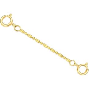 1"/2"/3"/4"/5" Necklace Extender Chain with Double Spring Clasp 14K Yellow Gold Necklace Extender Bracelet Anklet Extension Chain Necklace Bracelet Extender 14K Gold in Saudi Arabia