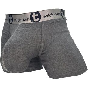 Wildmant Modal Monster Cock 5" Inseam Boxer Brief Gray in Saudi Arabia