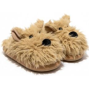 Fuzzy Westie Puppy Dog Slippers for Women Skin-Friendly Thick Sole Fluffy Fur Fashion Casual College Trendy Indoor Outdoor Comfortable Cute Kawaii Y2k Cozy in Saudi Arabia