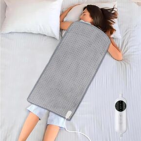 Heating Pad for Back Pain Relief & Period Cramps,16x30 Large Heating Pad for Full Body, with Upgraded 10 Temperature Controller & 3 Timer Options,Moist/Dry Heat Therapy for Shoulder, Neck,Leg Pain in Saudi Arabia