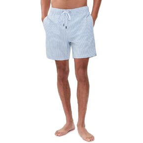 Onia Men's Classic Seersucker Swim Shorts 7" in Saudi Arabia