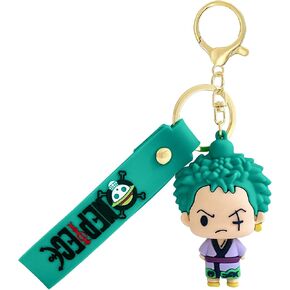 OP Anime Novelty Keychains, Kawaii Cartoon Mini Figure Keychain Gift, Fun Backpack Keyring Jewelry Accessories in Kuwait