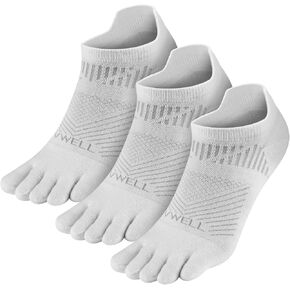 VWELL Toe Socks for Men and Women COOLMAX Five Finger socks Athletic Running Sock Breathable Ankle Toe Socks (3Pairs) in Saudi Arabia