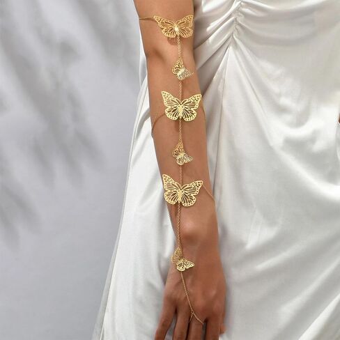 Arm Cuff Jewelry for Women, Tassel Upper Arm Chain Bracelet, Trendy Gold Arm Cuff Upper Arm Band, Adjustable Golden Upper Arm Accessories in Saudi Arabia