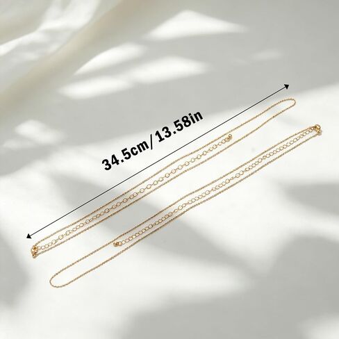 2PCS Gold Waist Chain for Women Adjustable Waterproof Belly Belt Body Chain for Sexy Bikini Beach Jewelry for Women Vacation Accessories for Summer Outfits in Saudi Arabia