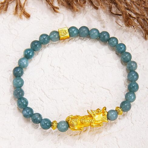 SOOWOOT Fengshui Wealth Green Real Jade Bracelet for Women, Authentic Jade Lucky Bracelet to Attract Good Luck and Wealth, Classic Fengshui Jewelry for Women Daily Wear & Gift in Saudi Arabia