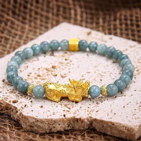 SOOWOOT Fengshui Wealth Green Real Jade Bracelet for Women, Authentic Jade Lucky Bracelet to Attract Good Luck and Wealth, Classic Fengshui Jewelry for Women Daily Wear & Gift in Saudi Arabia