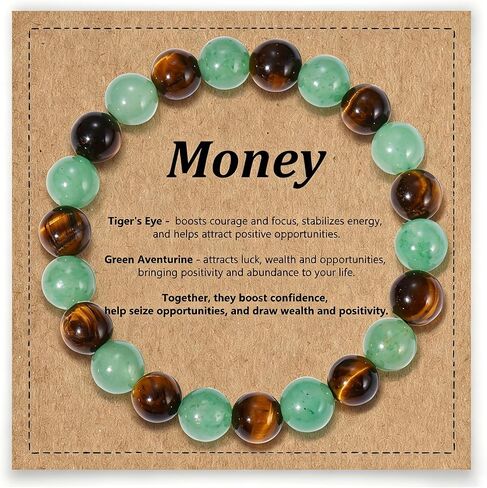 8mm Natural Stone Beaded Bracelet for Women Healing Crystal for Men Stress Relief Jewelry Gift in Saudi Arabia