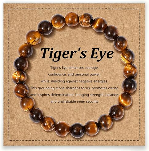 8mm Natural Stone Beaded Bracelet for Women Healing Crystal for Men Stress Relief Jewelry Gift in Saudi Arabia