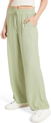 Billabong Women's Premium Quality Rayon High Waisted Wide Leg Beach Pants in Kuwait