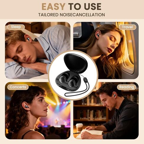 Reusable Ear Plugs for Sleeping & Concerts with Magnetic Cord – 45dB Noise Reduction, Ultra-Comfy Silicone & Foam Tips, Anti-Loss Design, 6 Pairs for Travel, Focus & Hearing Protection in Saudi Arabia
