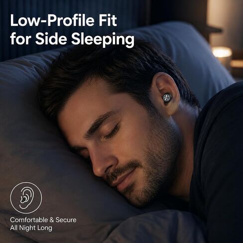 Ear Plugs Sleep Earplugs for Snoring & Noise Reduction, Soft Breathable Silicone Plugs with Metal Filter, Comfortable Reusable Ear Plugs for Adults (Pitch-Black) in Saudi Arabia
