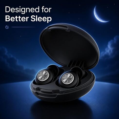 Ear Plugs Sleep Earplugs for Snoring & Noise Reduction, Soft Breathable Silicone Plugs with Metal Filter, Comfortable Reusable Ear Plugs for Adults (Pitch-Black) in Saudi Arabia
