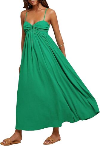 BEAUDRM Women's Summer Maxi Dress Summer Wedding Guest Dress Flowy Vacation Beach Sundresses Vacation Cruise Outfit in Saudi Arabia