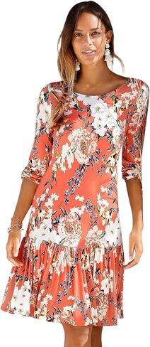 LASCANA Women’s Floral Drop Waist Dress – Elegant, Playful, and Perfect for Summer Events in Kuwait