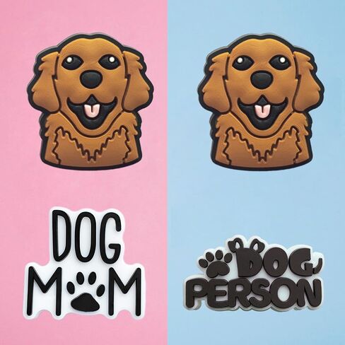 سحر حذاء Golden Retriever - هدية ساحرة لتزيين الكلب الذهبي المسترد اللطيف للأولاد والأطفال والمراهقين والبالغين - مجموعة من 4 قطع in Kuwait